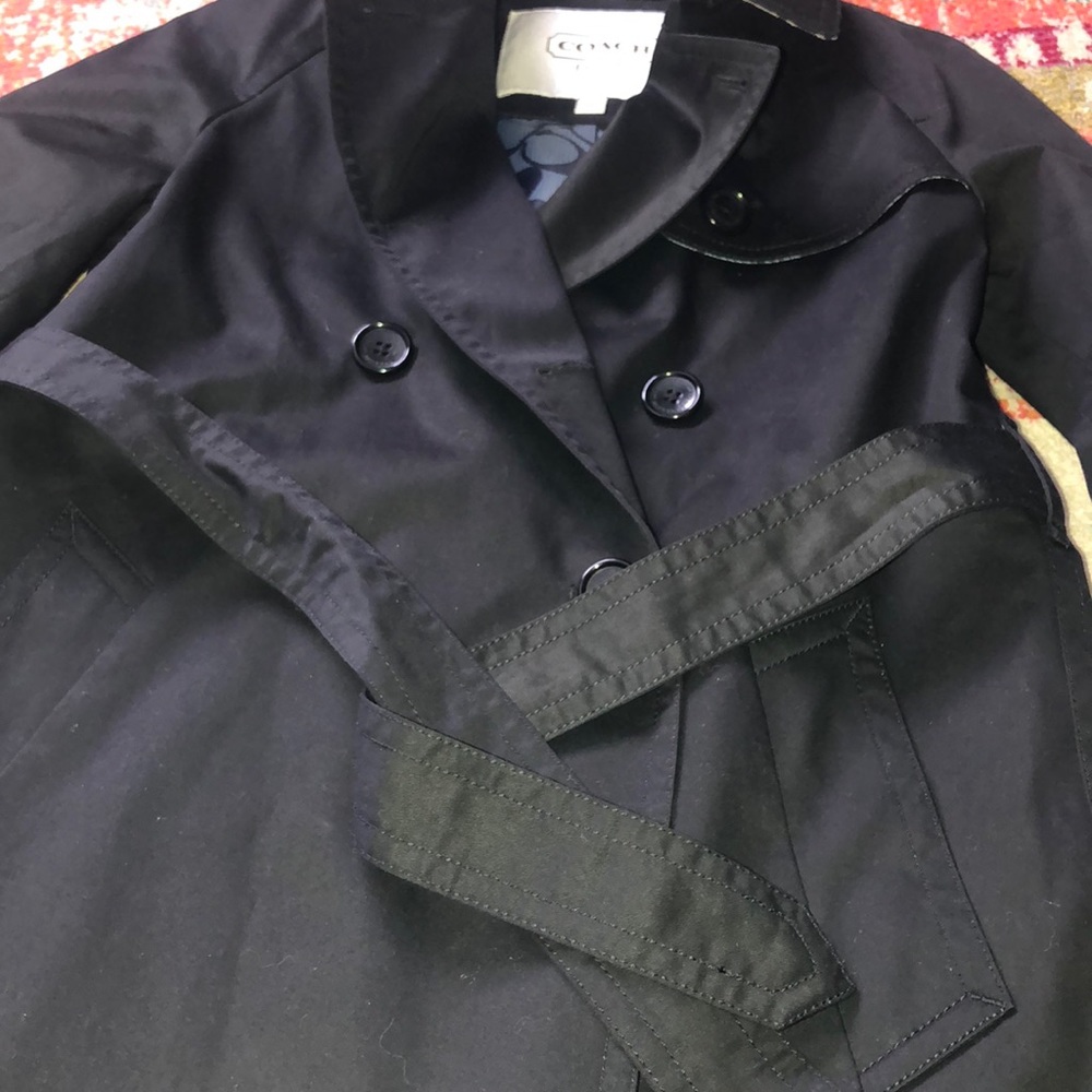 Coach short trench coat - Picture 4 of 7